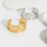 Titanium Steel Snake Cuff Bangle for Women