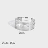 Titanium Steel Snake Cuff Bangle for Women