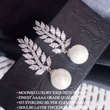 Arrival Foliage Pearl Earrings Anniversary Gift