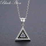 Arrive Classic 925 Silver Triangle Necklace for Women P194