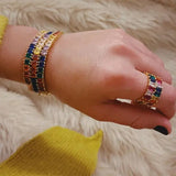 Rainbow Tennis Bracelet Colorful Zircon Chain Bangle - Women's Gift