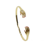 Open Cuff Bracelet for Women Adjustable Hand Hug Bracelet Femme Bijoux Jewelry