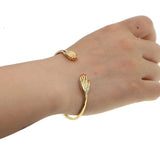 Open Cuff Bracelet for Women Adjustable Hand Hug Bracelet Femme Bijoux Jewelry