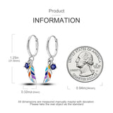 Asymmetrical Double Heart Love Hoop Earrings For Women