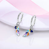 Asymmetrical Double Heart Love Hoop Earrings For Women