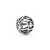 S925 Silver Heart Dangle Charm Bead for Bracelet, Mother's Gift