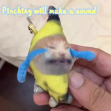 Banana Cat Plush Pendant Crying Banana Cat Keychain