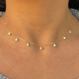 Crystal Pendant Choker Necklace for Women