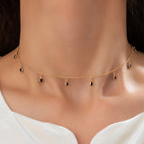 Crystal Pendant Choker Necklace for Women