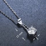 925 Sterling Silver Necklace Leaf Pendant P206