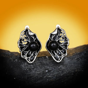 Hollow Pearl Women's Earrings 925 Silver Party Jewelry