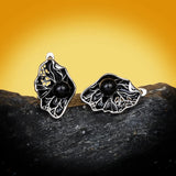 Hollow Pearl Women's Earrings 925 Silver Party Jewelry