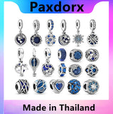 S925 Ocean Series Bangle Beads Charm Bracelet Women Jewelry Gift