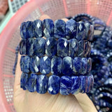 Sodalite Stone Beads Charm Bracelet Natural Gemstone Bangle