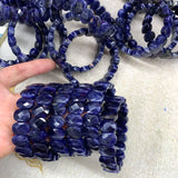 Sodalite Stone Beads Charm Bracelet Natural Gemstone Bangle
