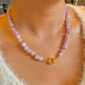 Bohemian Stone Bead Choker Vintage Necklace
