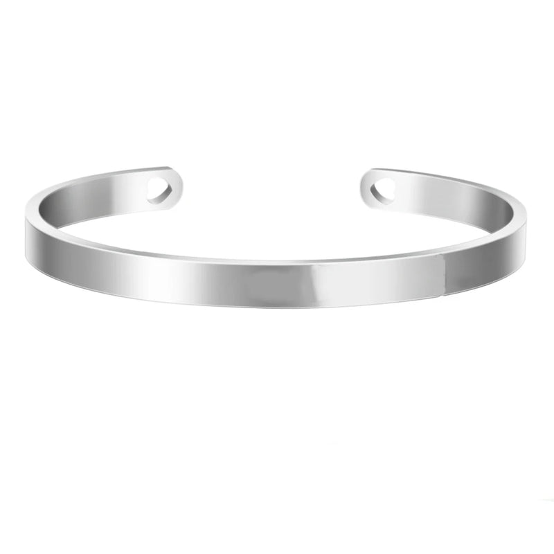Personalized Engraved Name Bracelet Stainless Steel Jewelry for Women