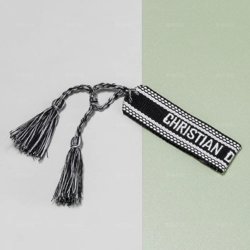 BOHO Cotton Embroidery Letters Wrap Tassel Bracelets Women Bestfriend Jewelry