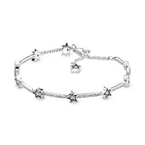 S925 Silver Daisy Bracelet Zircon DIY Diamonds Bangle
