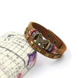 Butterfly Leather Bracelet for Women Ins Niche Cowhide Minimalist Alloy Studs