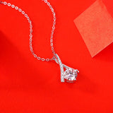 CRA 1ct Moissanite S925 Silver Necklace Pendant