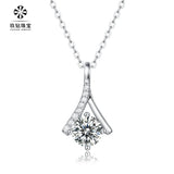 CRA 1ct Moissanite S925 Silver Necklace Pendant