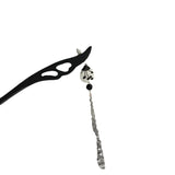 Chinese Wooden Hairpin for Women: Antique Pendant Tassel Hairpin