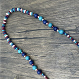 Chunky Wood Bead Jewelry Collar Necklace African Multilayered Boho Necklace