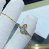 European Butterfly Wedding Jewelry Set Mother of Pearl