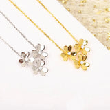 925 Sterling Silver Lucky Clover Necklace for Women