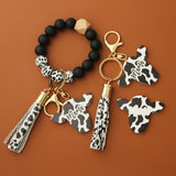 Cow MAMA Bracelets Keychain for Women Girl Mother's Charm Bracelets