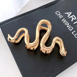 10.5CM Large Serpentine Metal Hair Clip Claw High Alloy Shark Clip
