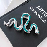 10.5CM Large Serpentine Metal Hair Clip Claw High Alloy Shark Clip