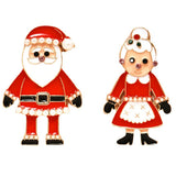 Santa Claus Earrings with Pearls - Sweet Holiday Jewelry Gift