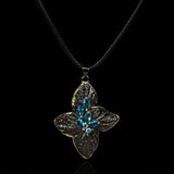 Starfish Pendant Necklace Zircon Clavicle Chain 925 Silver Women's Jewelry
