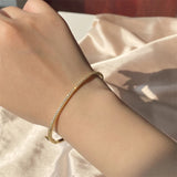 CZ Bangle Silver Crystal Wedding Bracelet Accessories