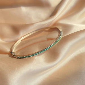 CZ Bangle Silver Crystal Wedding Bracelet Accessories
