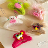 Funny Crab Hair Claw for Women, Shark Clip Headwear