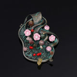 Vintage Flower Brooch Scarf Buckle for Women