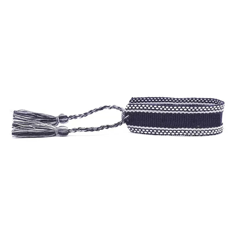 Braided Bracelet Rope for Women, Tassel Friendship Bracelet Gift