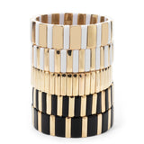Acrylic Beaded Elastic Bangle for Women