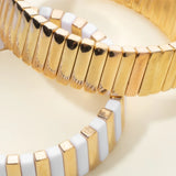 Acrylic Beaded Elastic Bangle for Women
