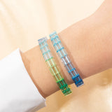 Colorful Beads Elastic Bracelet Women's Boho Bangle