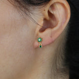 925 Silver Mini Cz Flower Stud Earring Wedding Party Jewelry