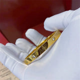 Zircon & Cross Nut Nail Bracelet - Stainless Steel Jewelry