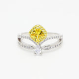 Hot Alloy Crystal Ring Infinity Statement Jewelry Rings For Women Gift