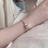 Zircon Bee Pendant Charm Bracelet for Women