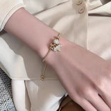Zircon Bee Pendant Charm Bracelet for Women
