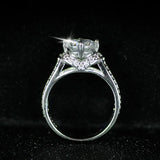 Silver Women's Engagement Ring Christmas Gift Jewelry