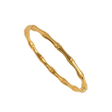 Bamboo Skeleton Stainless Steel Cuff Bracelet for Women
